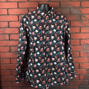 Coton Doux Men's Large Floral Dress Shirt – Stylish,‎ Classic